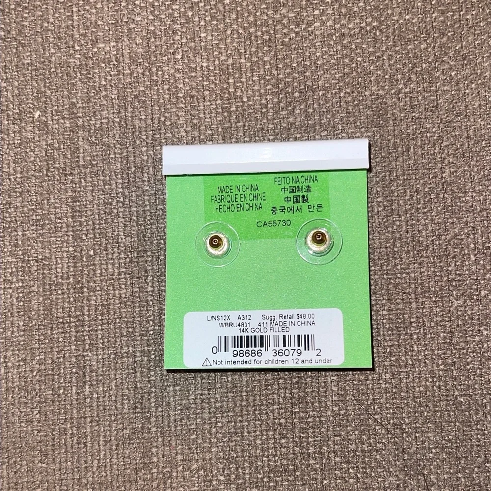 Kate Spade Blue Studs - Picture 3 of 3